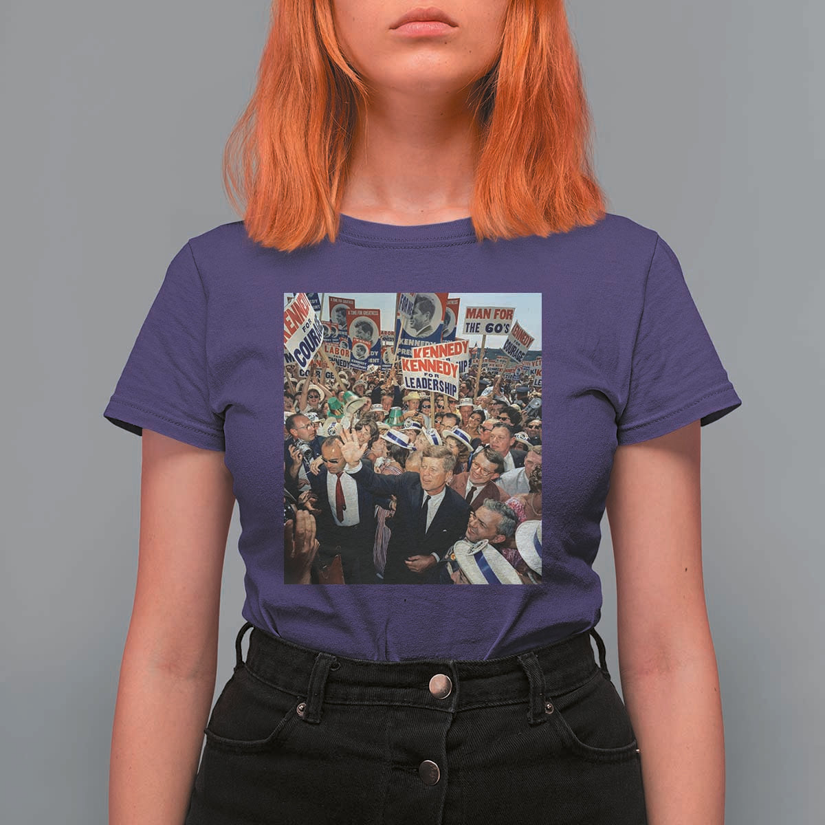 John F Kennedy American President History T Shirt For Women