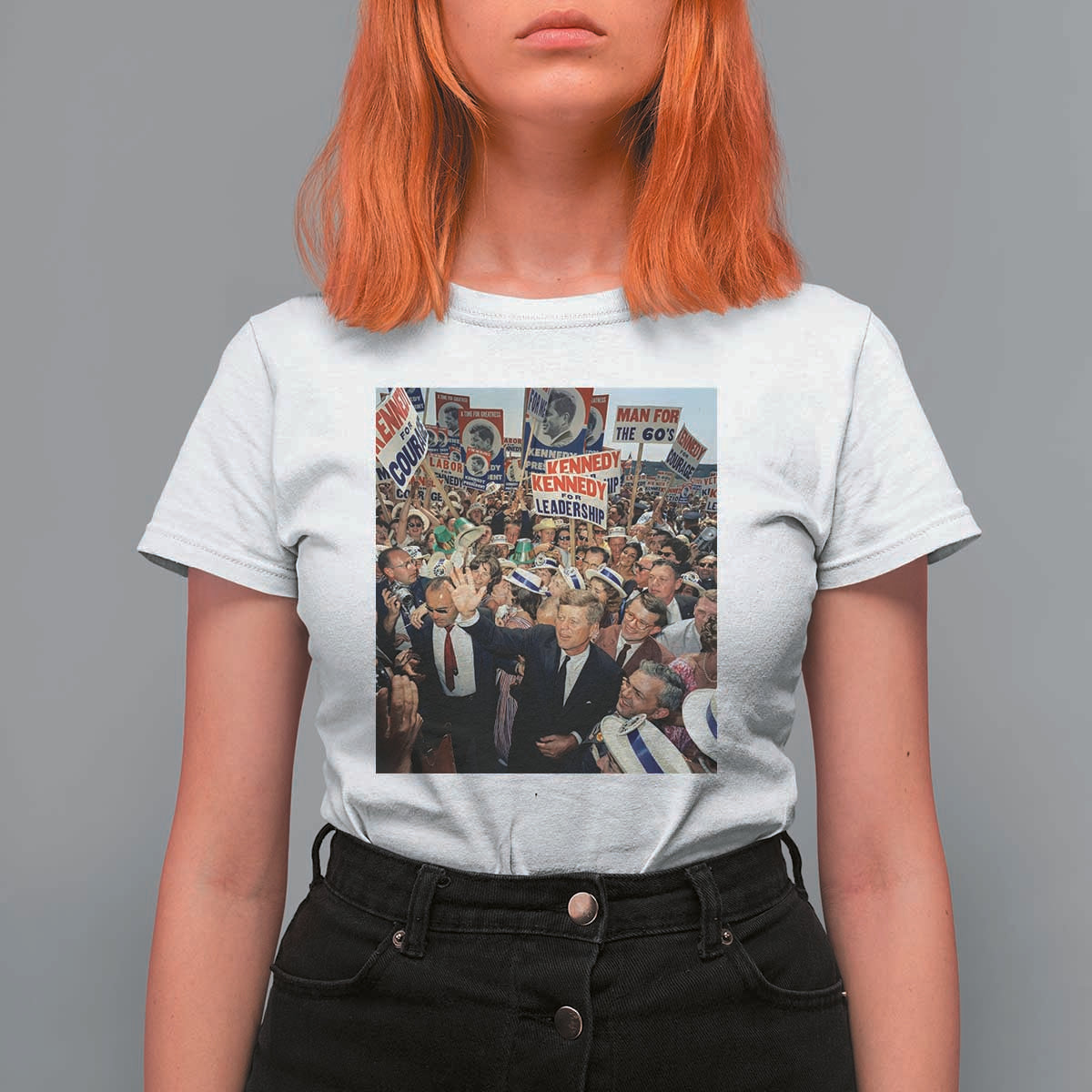 John F Kennedy American President History T Shirt For Women