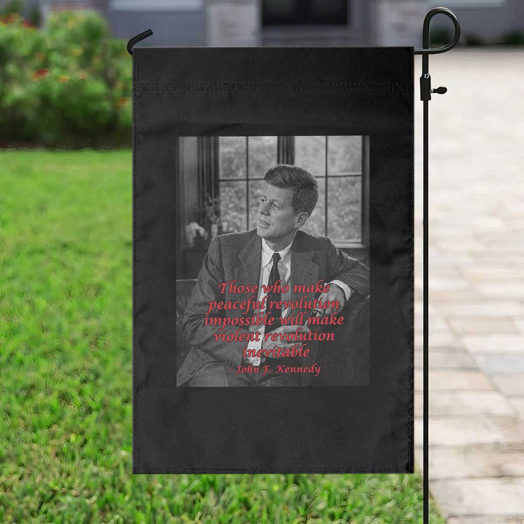 John F Kennedy Quote Garden Flag American President History US Presidential Leader