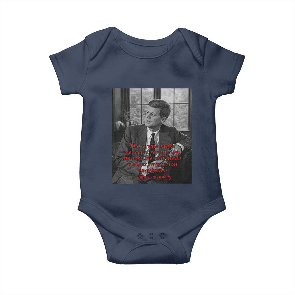 John F Kennedy Quote Baby Onesie American President History US Presidential Leader