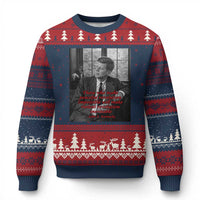 John F Kennedy Quote Ugly Christmas Sweater American President History US Presidential Leader