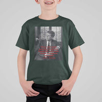 John F Kennedy Quote T Shirt For Kid American President History US Presidential Leader