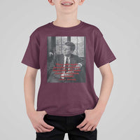John F Kennedy Quote T Shirt For Kid American President History US Presidential Leader