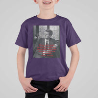 John F Kennedy Quote T Shirt For Kid American President History US Presidential Leader