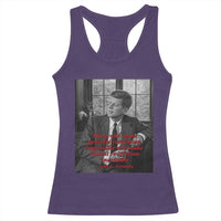 John F Kennedy Quote Racerback Tank Top American President History US Presidential Leader