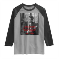 John F Kennedy Quote Raglan Shirt American President History US Presidential Leader
