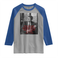 John F Kennedy Quote Raglan Shirt American President History US Presidential Leader