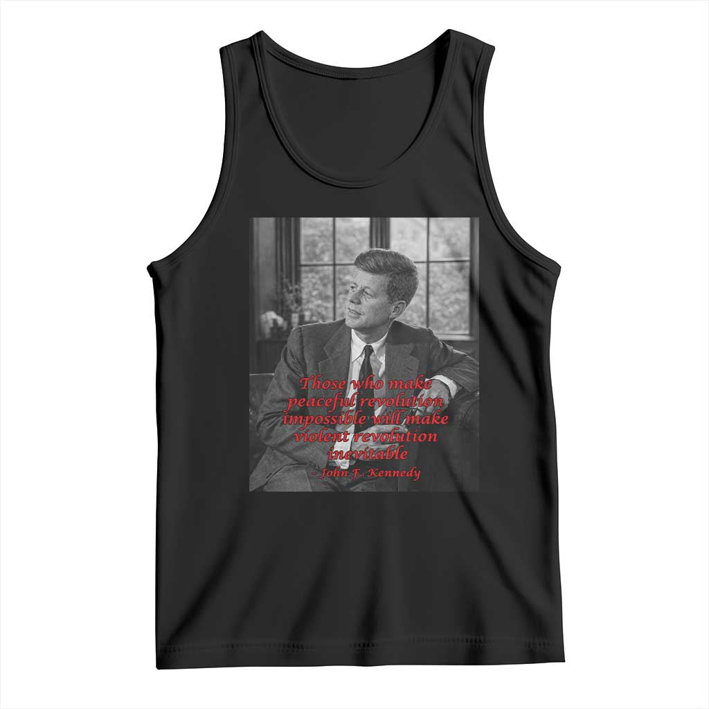 John F Kennedy Quote Tank Top American President History US Presidential Leader
