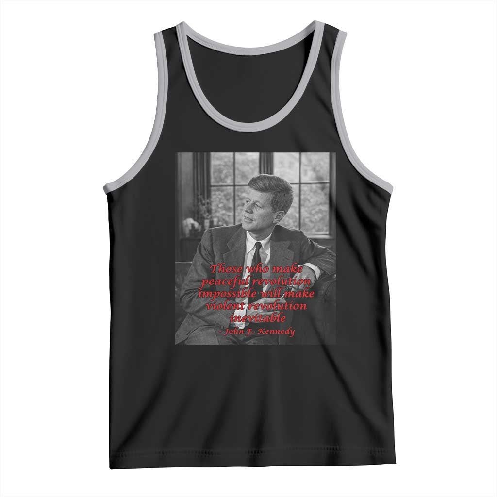 John F Kennedy Quote Tank Top American President History US Presidential Leader