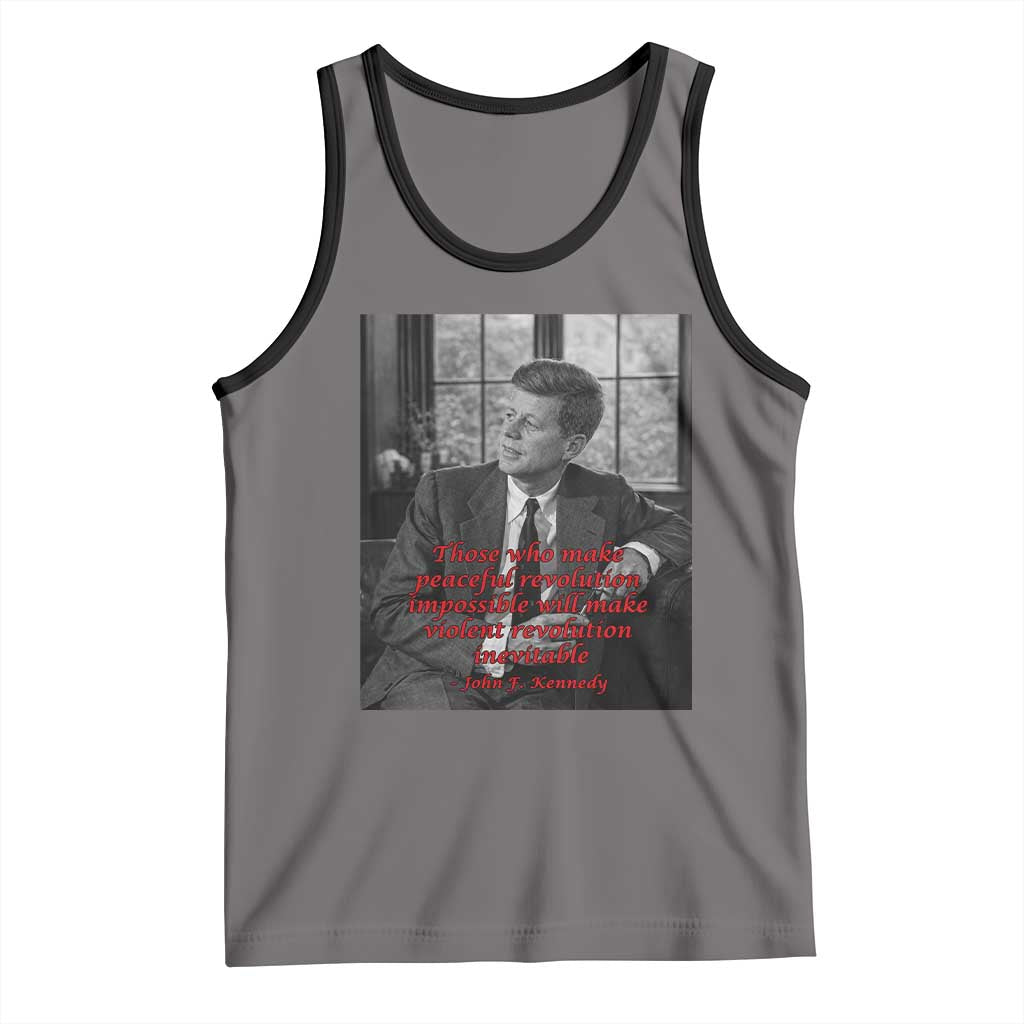 John F Kennedy Quote Tank Top American President History US Presidential Leader