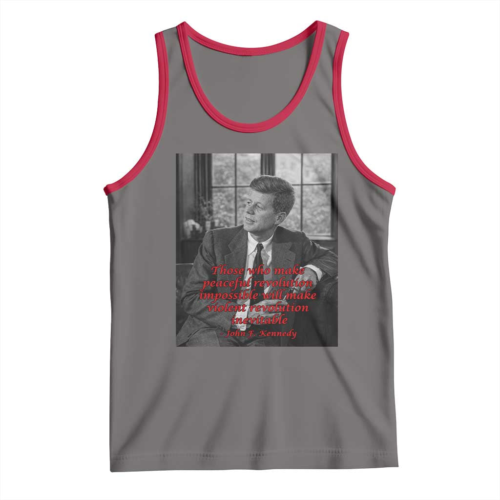 John F Kennedy Quote Tank Top American President History US Presidential Leader