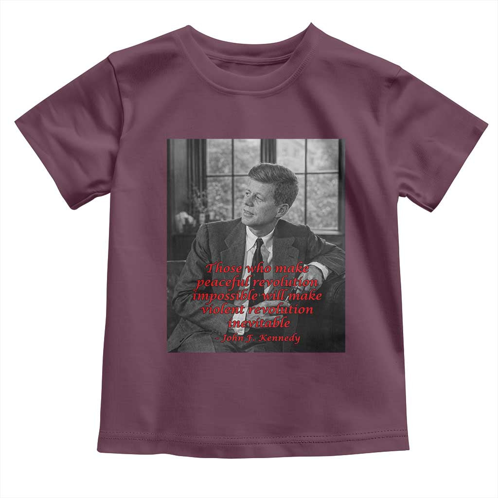 John F Kennedy Quote Toddler T Shirt American President History US Presidential Leader