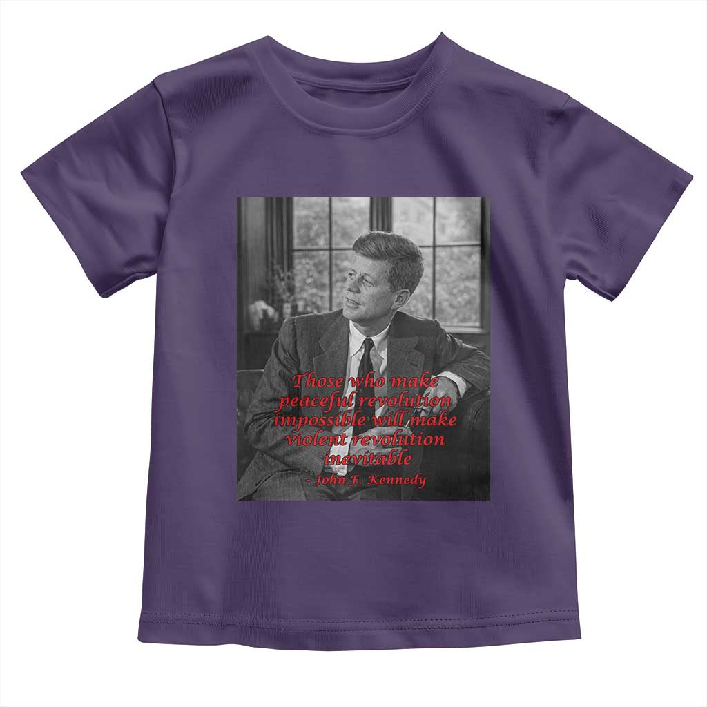 John F Kennedy Quote Toddler T Shirt American President History US Presidential Leader