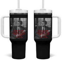 John F Kennedy Quote Tumbler With Handle American President History US Presidential Leader
