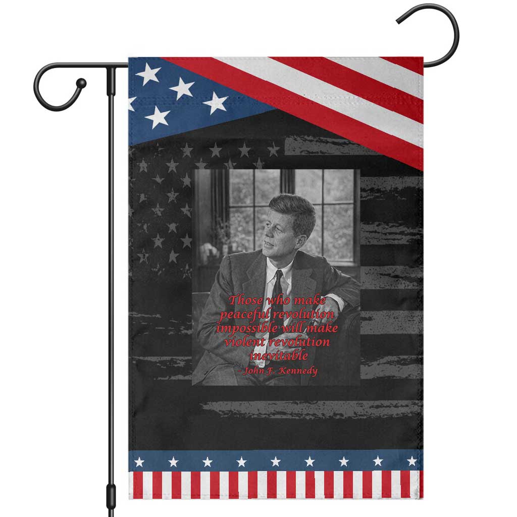 John F Kennedy Quote Garden Flag American President History US Presidential Leader
