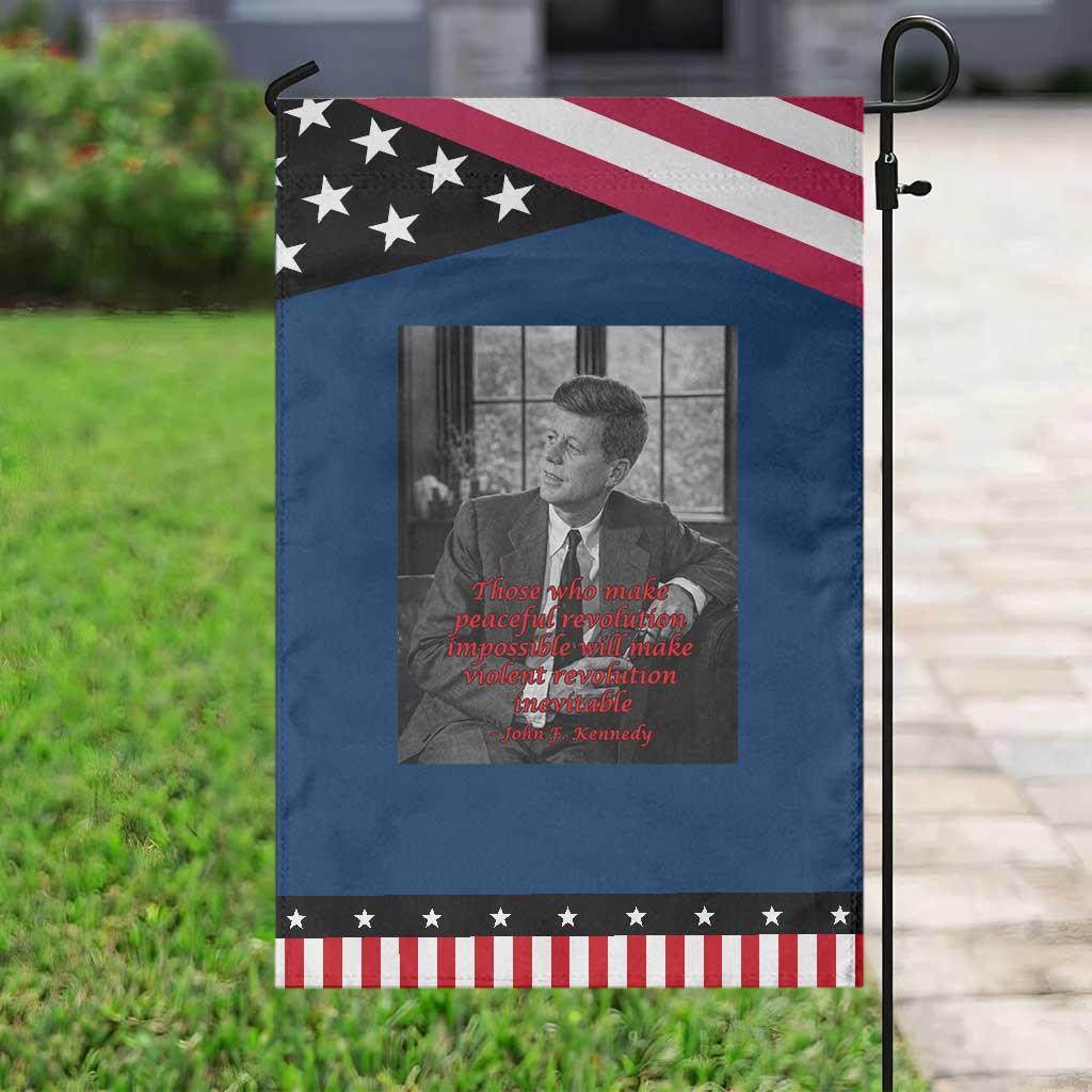 John F Kennedy Quote Garden Flag American President History US Presidential Leader