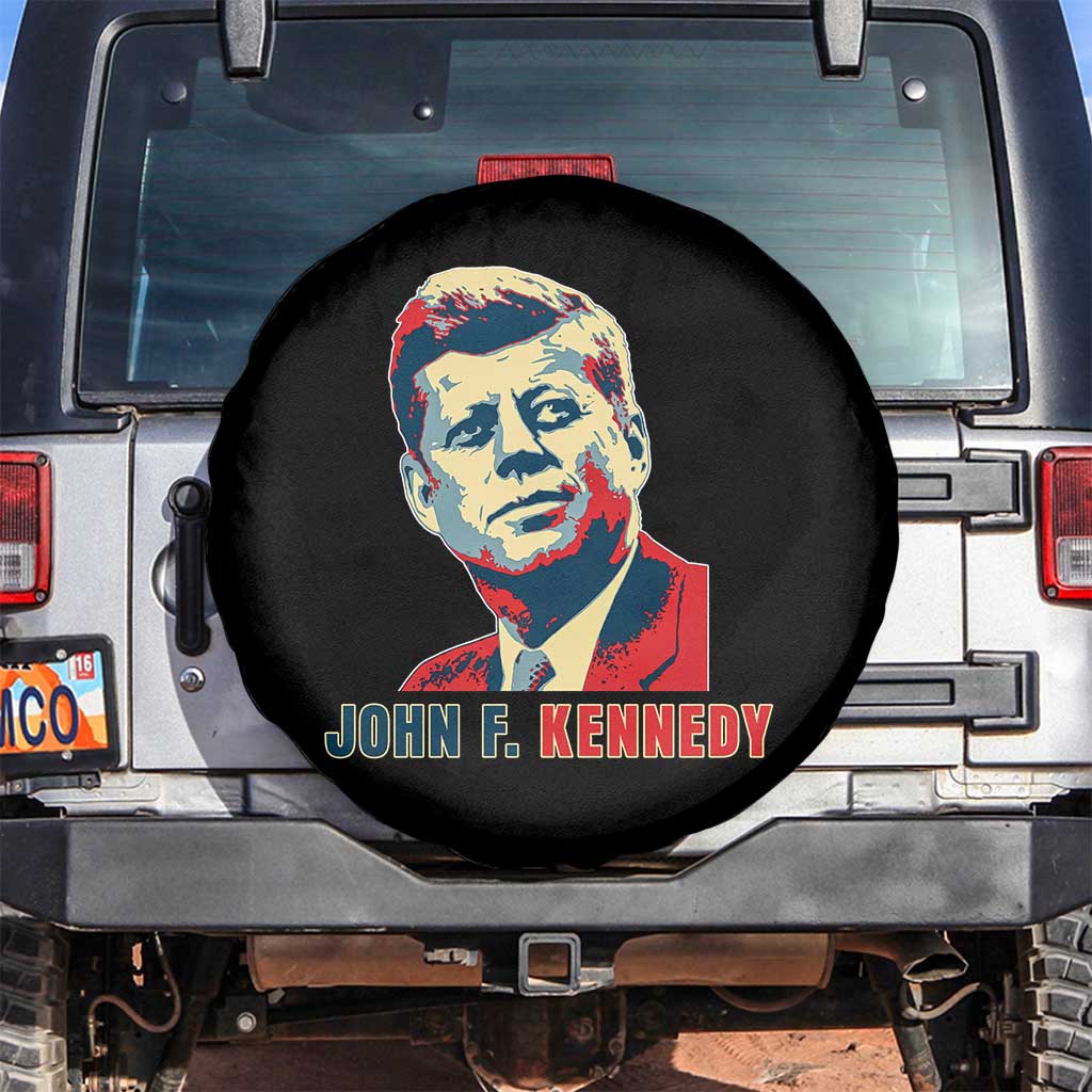 John F Kennedy American Flag US President Spare Tire Cover