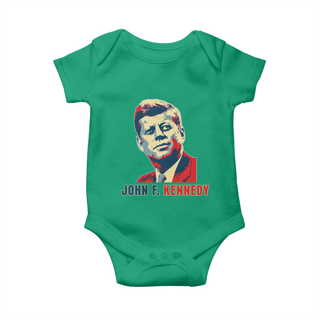John F Kennedy American Flag US President Baby Onesie