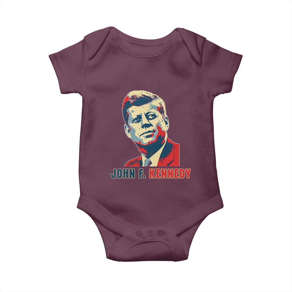 John F Kennedy American Flag US President Baby Onesie