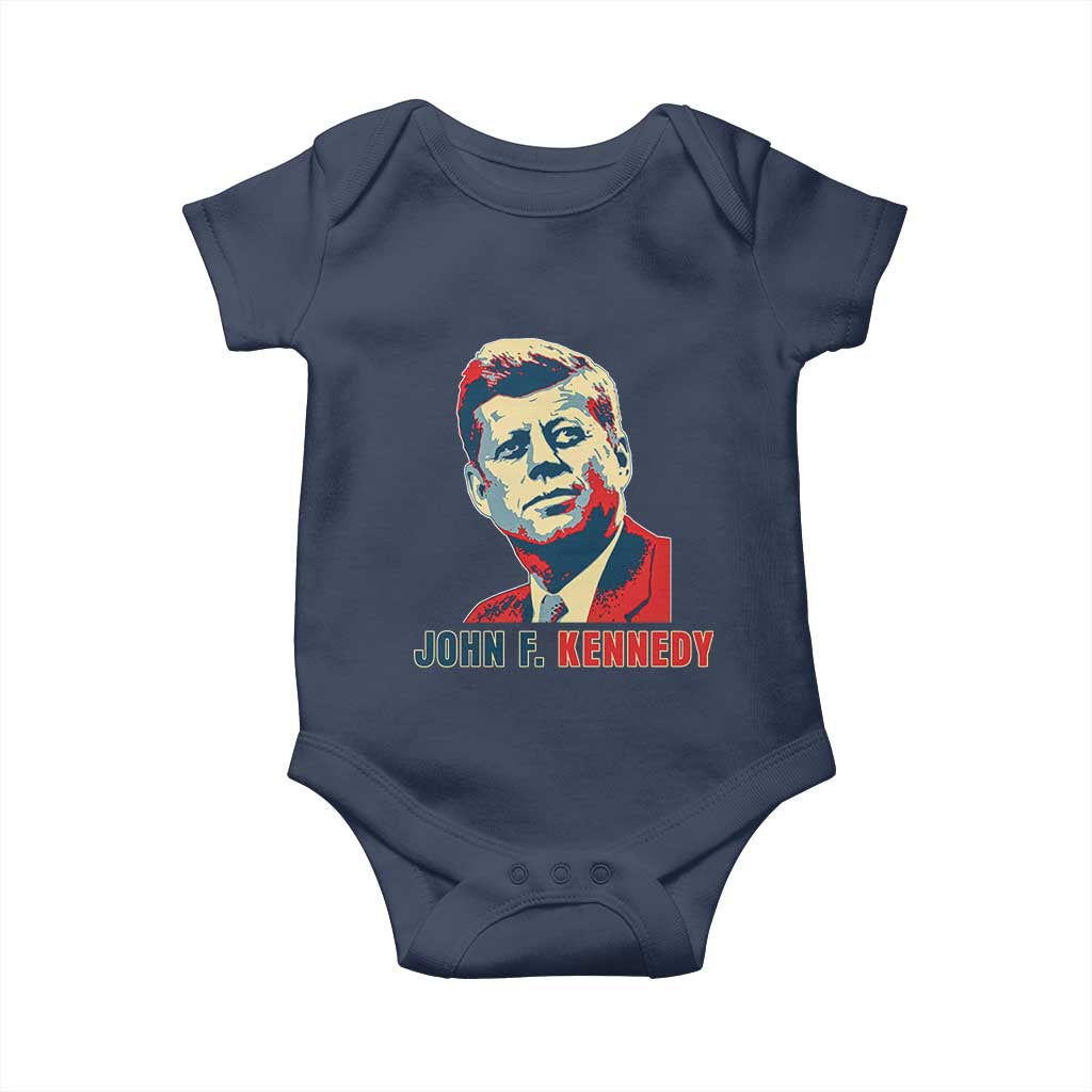 John F Kennedy American Flag US President Baby Onesie