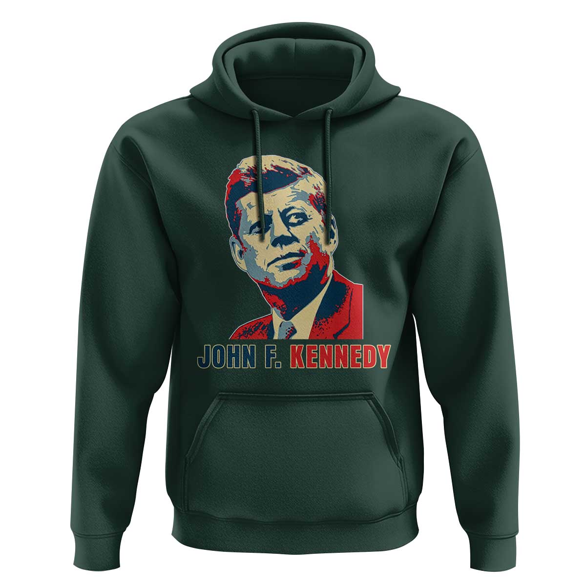John F Kennedy American Flag US President Hoodie