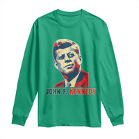 John F Kennedy American Flag US President Long Sleeve Shirt