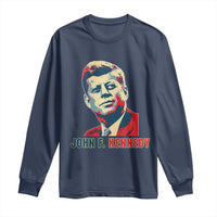 John F Kennedy American Flag US President Long Sleeve Shirt