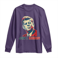 John F Kennedy American Flag US President Long Sleeve Shirt