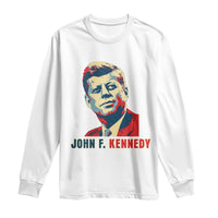 John F Kennedy American Flag US President Long Sleeve Shirt
