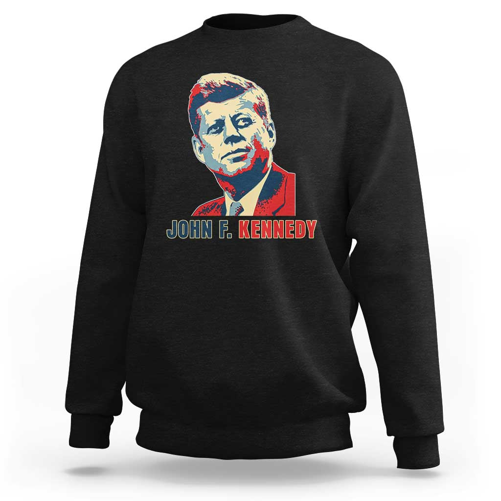 John F Kennedy American Flag US President Sweatshirt