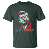 John F Kennedy American Flag US President T Shirt