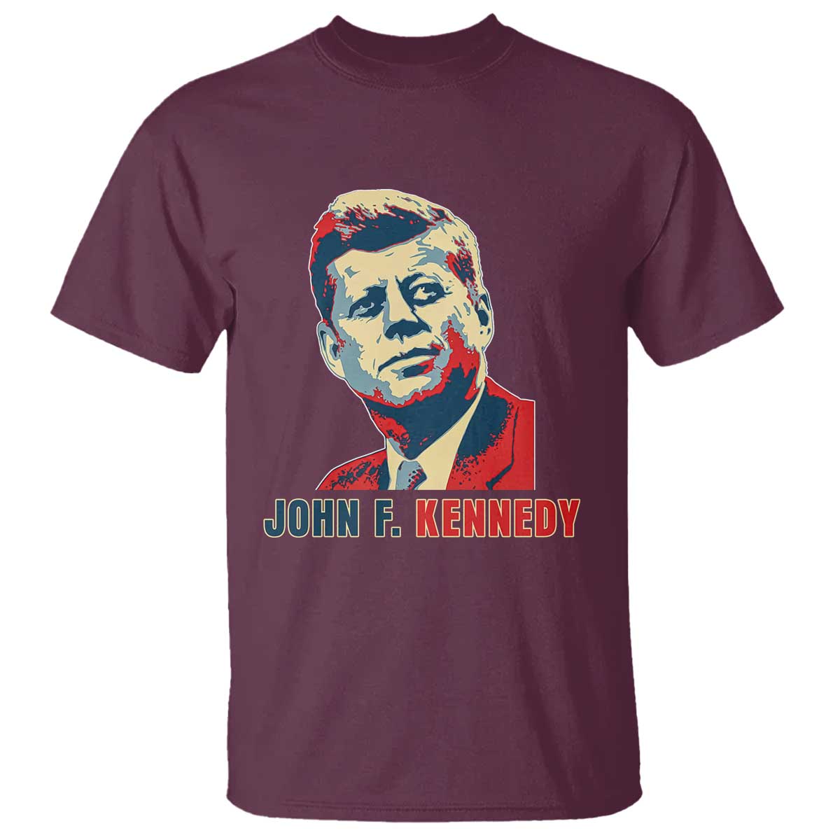 John F Kennedy American Flag US President T Shirt