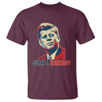 John F Kennedy American Flag US President T Shirt