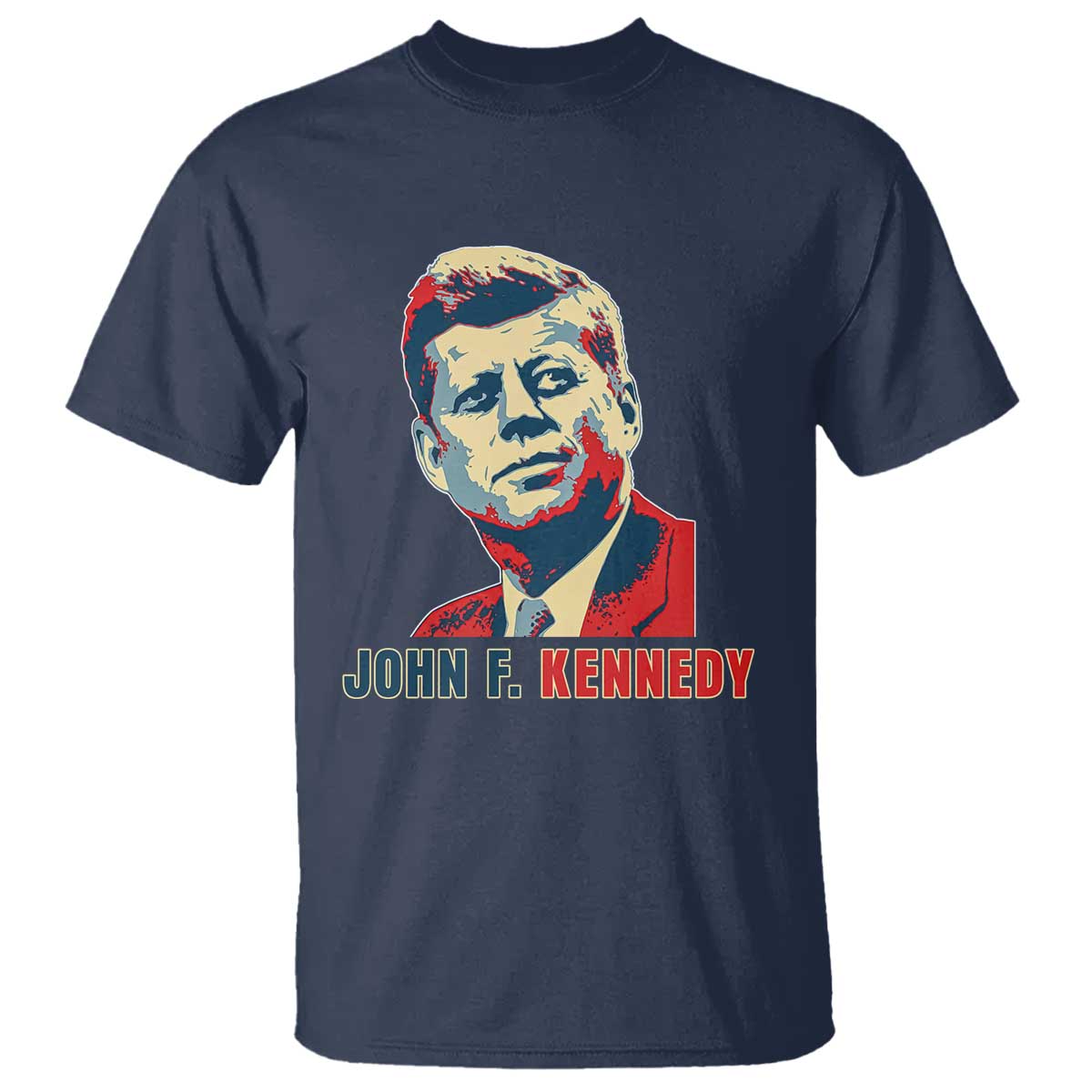 John F Kennedy American Flag US President T Shirt