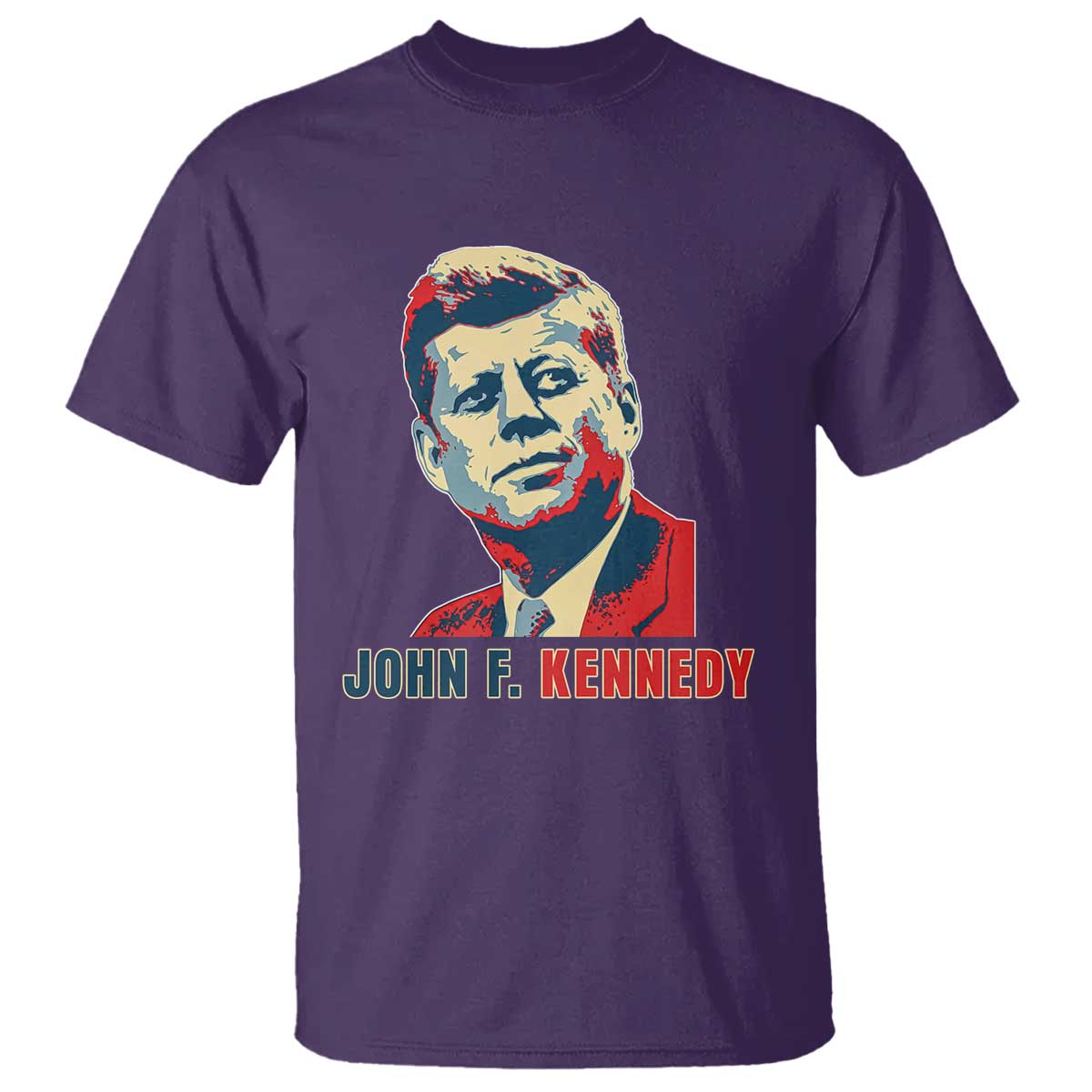 John F Kennedy American Flag US President T Shirt