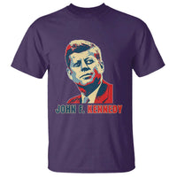John F Kennedy American Flag US President T Shirt