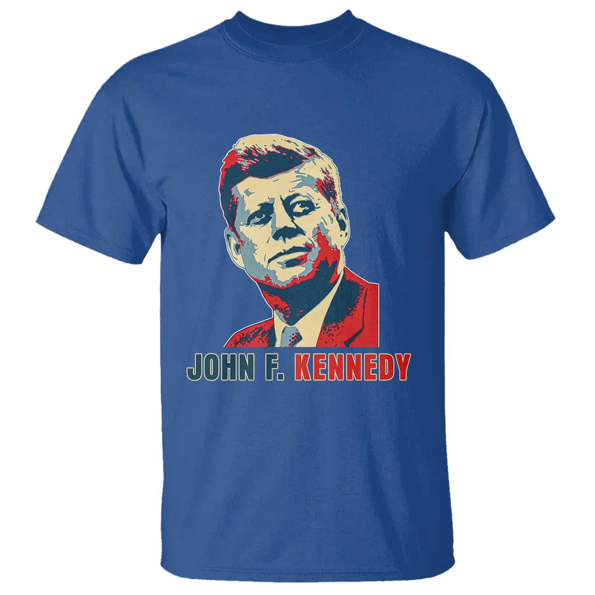 John F Kennedy American Flag US President T Shirt