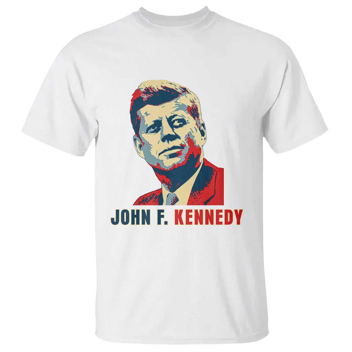 John F Kennedy American Flag US President T Shirt