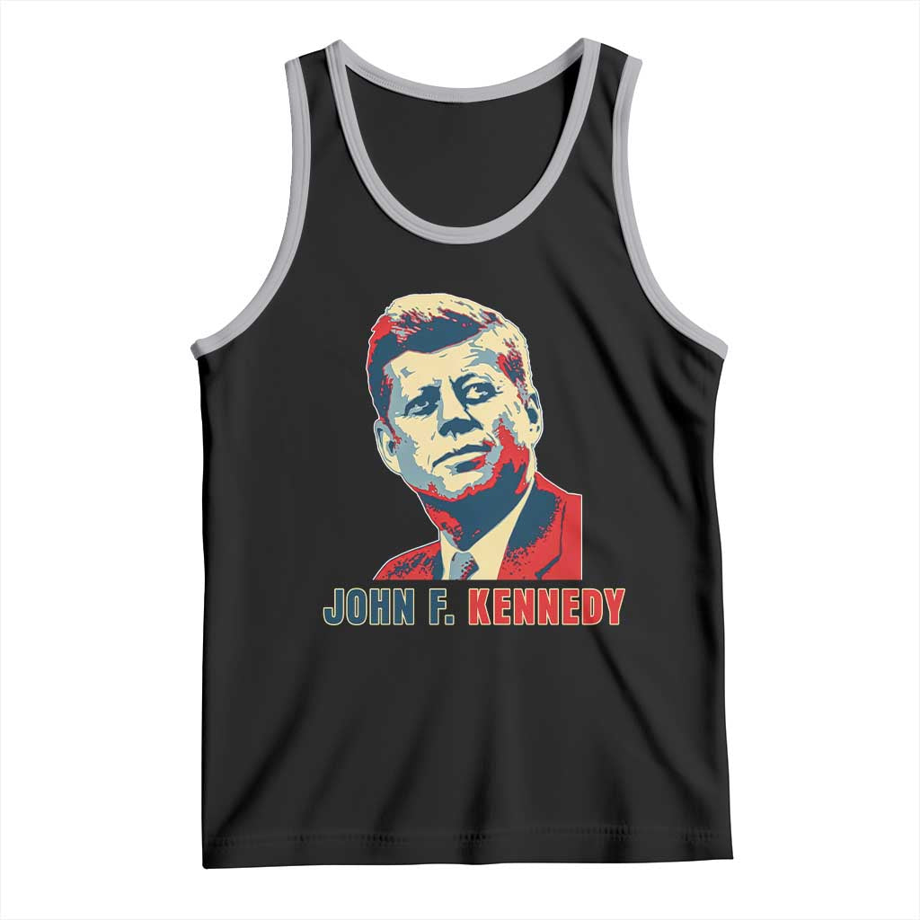 John F Kennedy American Flag US President Tank Top