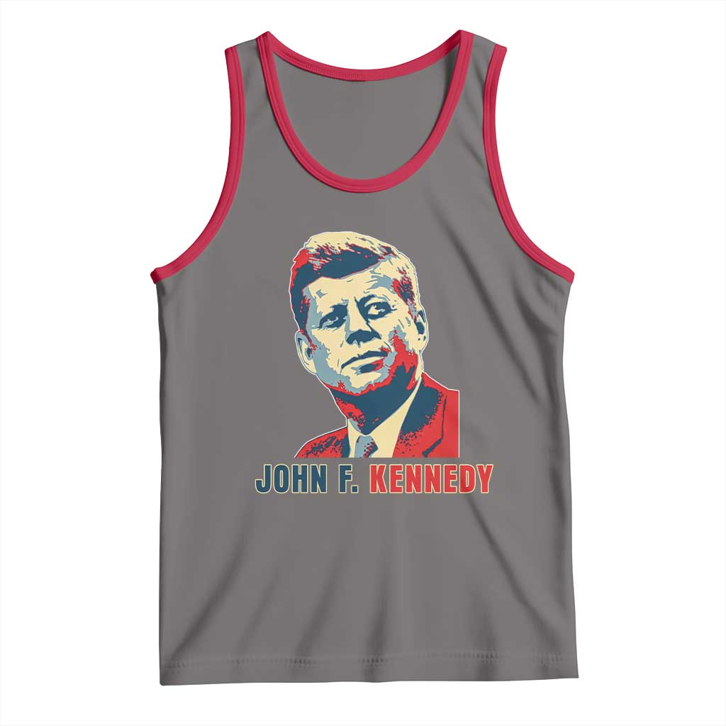 John F Kennedy American Flag US President Tank Top