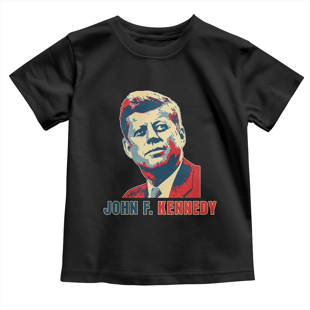 John F Kennedy American Flag US President Toddler T Shirt