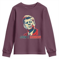 John F Kennedy American Flag US President Youth Sweatshirt
