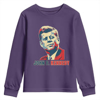 John F Kennedy American Flag US President Youth Sweatshirt