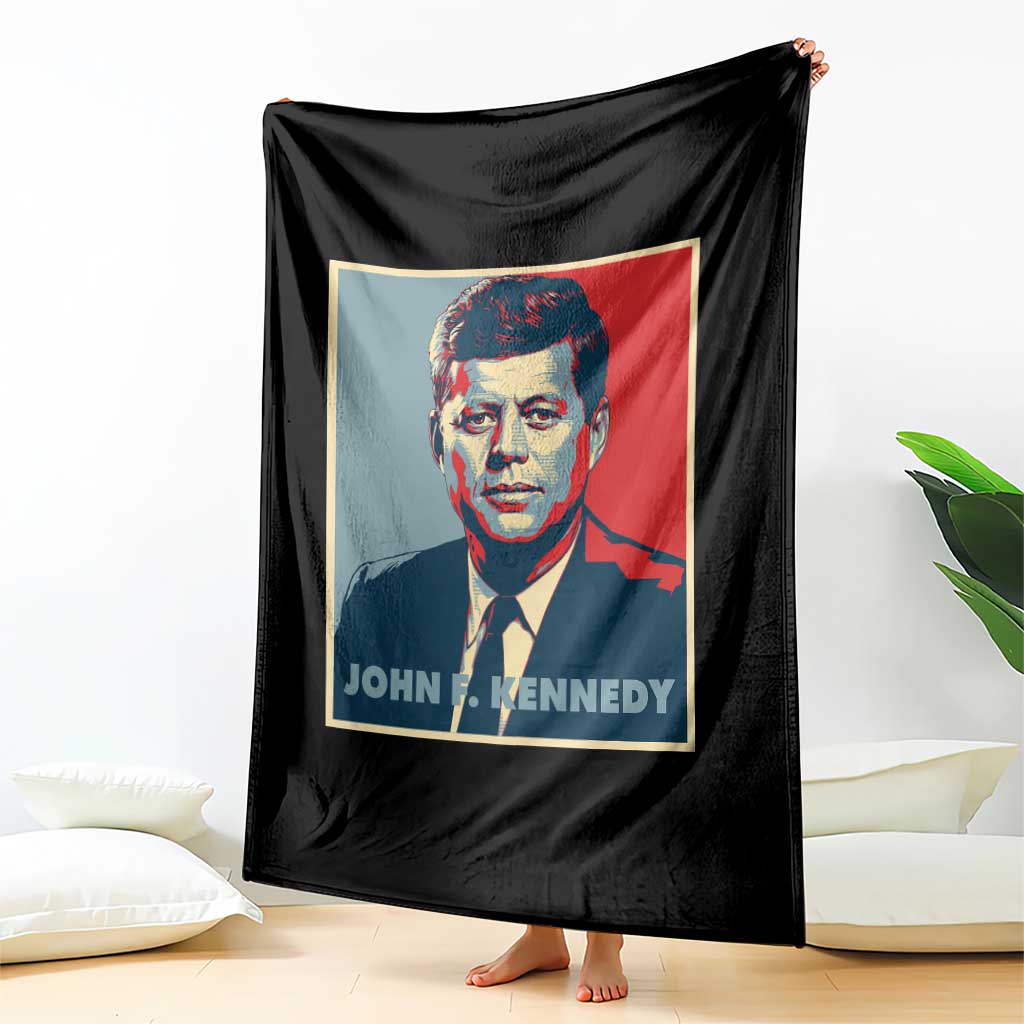 John F Kennedy Throw Blanket American President History US Presidential Leader