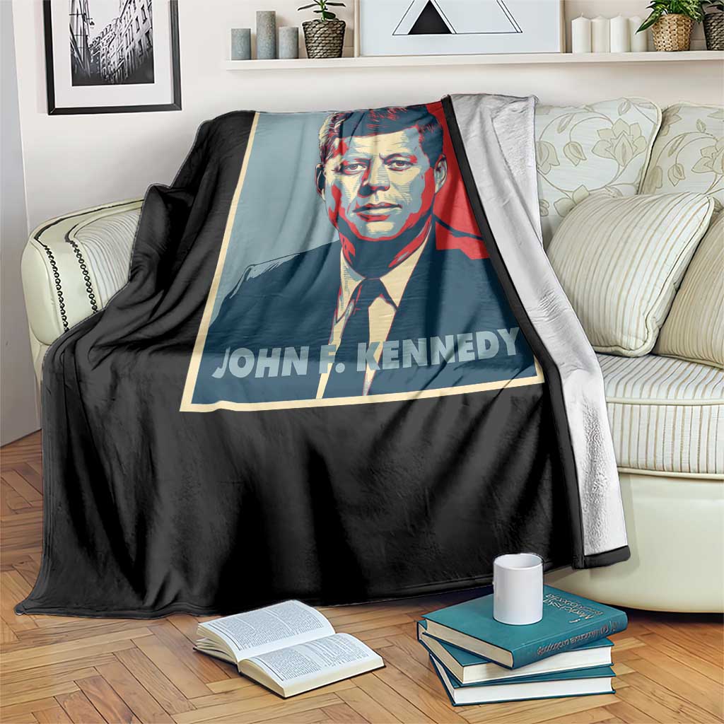 John F Kennedy Throw Blanket American President History US Presidential Leader