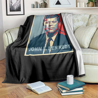 John F Kennedy Throw Blanket American President History US Presidential Leader