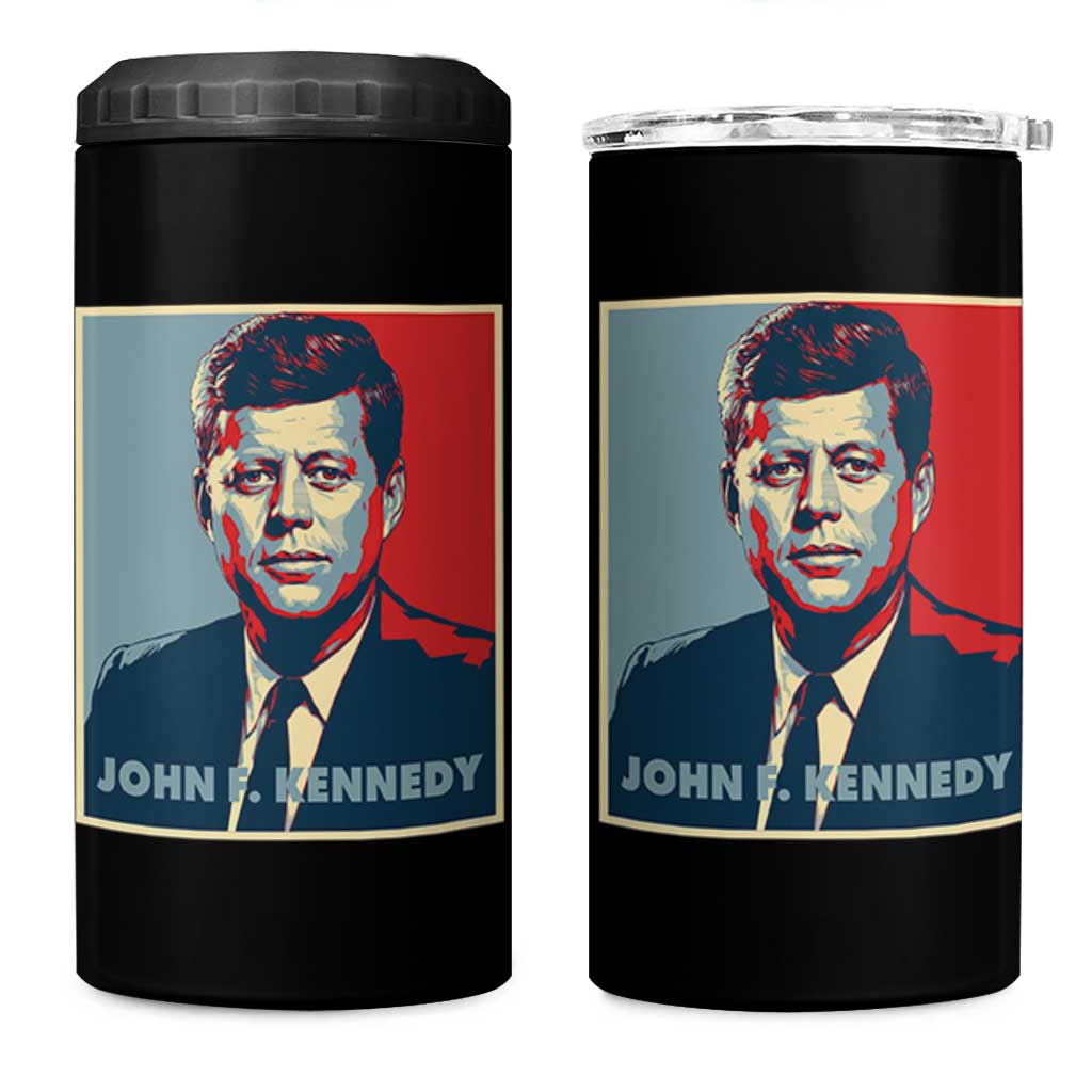 John F Kennedy 4 in 1 Can Cooler Tumbler American President History US Presidential Leader