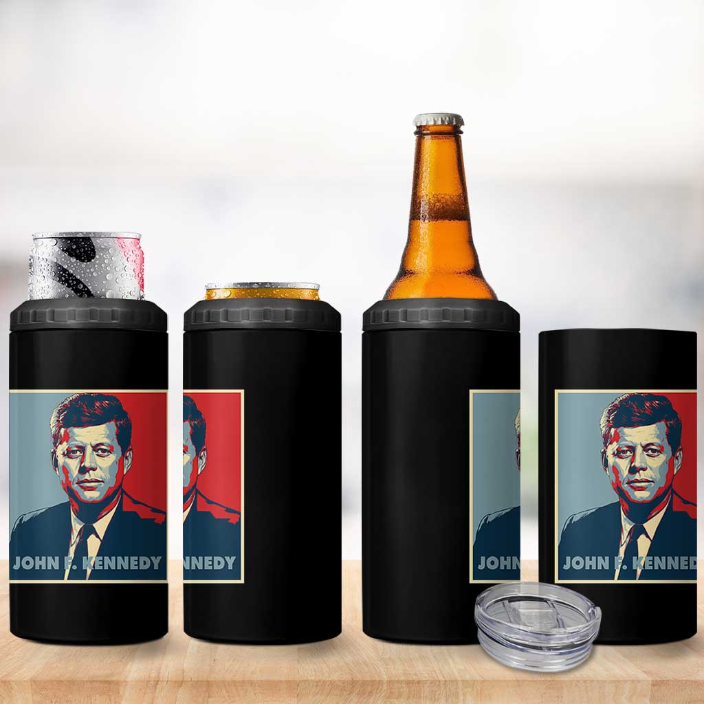 John F Kennedy 4 in 1 Can Cooler Tumbler American President History US Presidential Leader