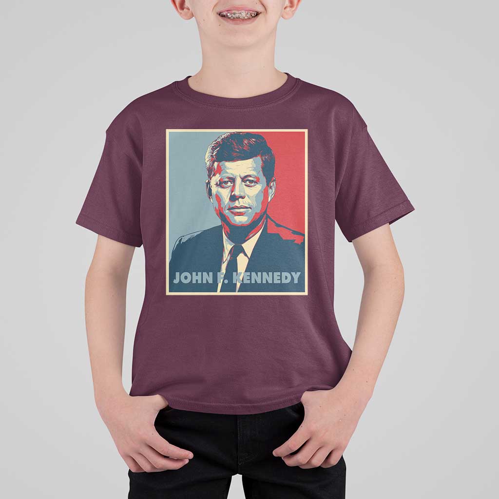 John F Kennedy T Shirt For Kid American President History US Presidential Leader