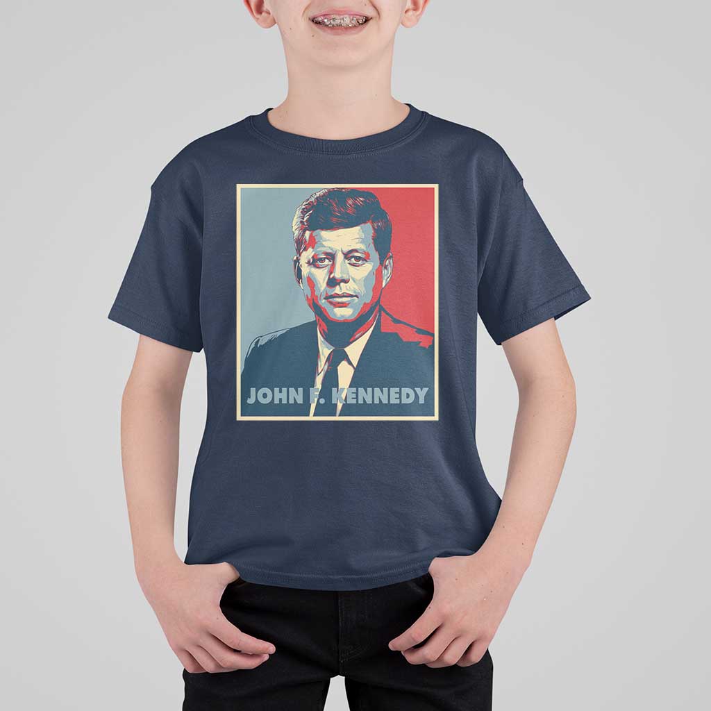 John F Kennedy T Shirt For Kid American President History US Presidential Leader